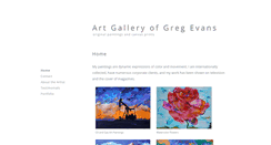 Desktop Screenshot of evansart.com