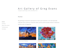 Tablet Screenshot of evansart.com
